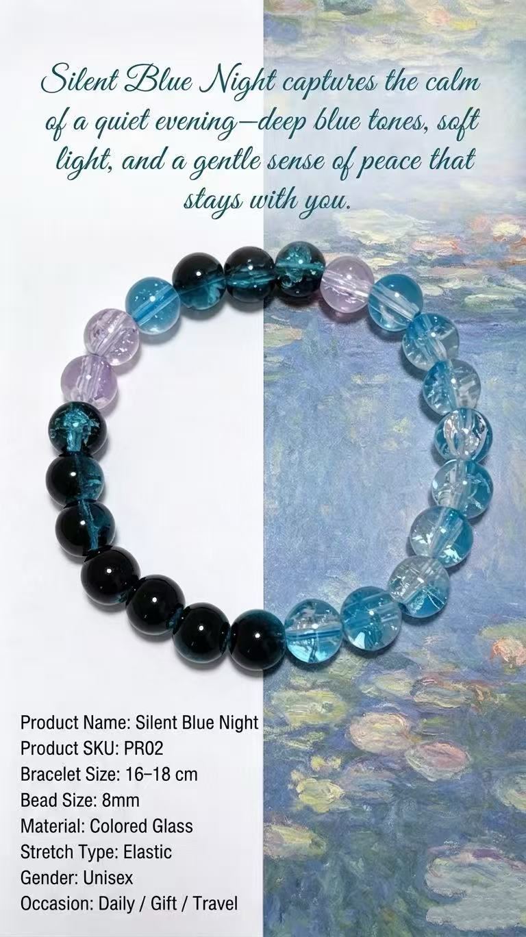 silent blue night