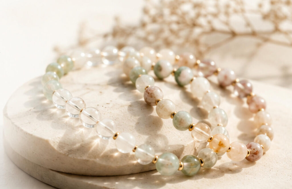 soft color jewelry for summer outfits 1